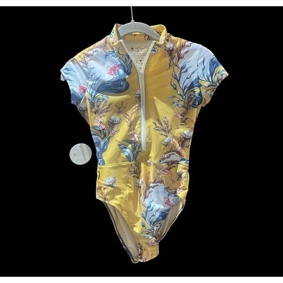 NWT! OLIVE Surf The Bri One Piece Meduse Swimsuit - XS - Picture 2 of 14